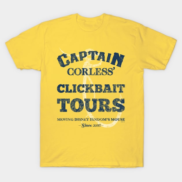 Captain Corless' Clickbait Tours - WDWNT.com T-Shirt by WDWNT